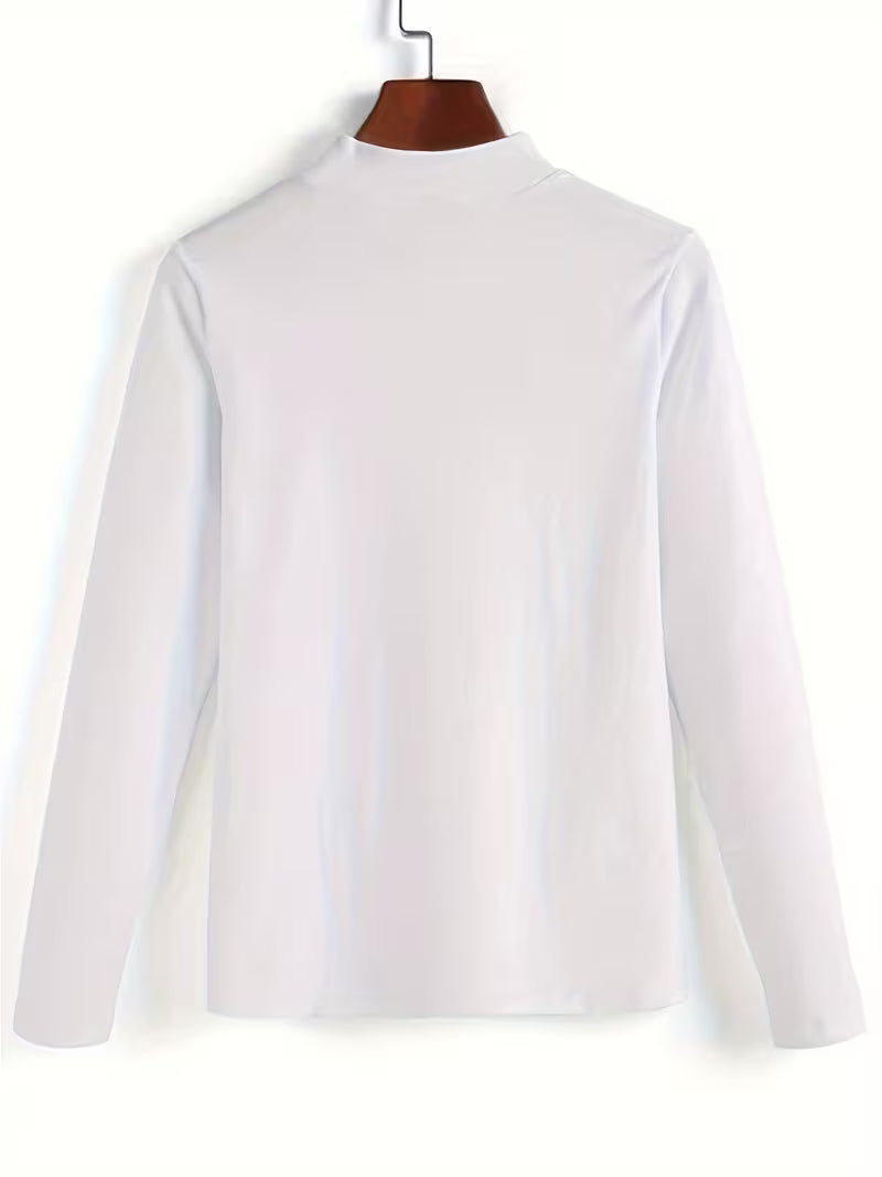 Serija - Camiseta De Manga Larga Con Escote De Encaje