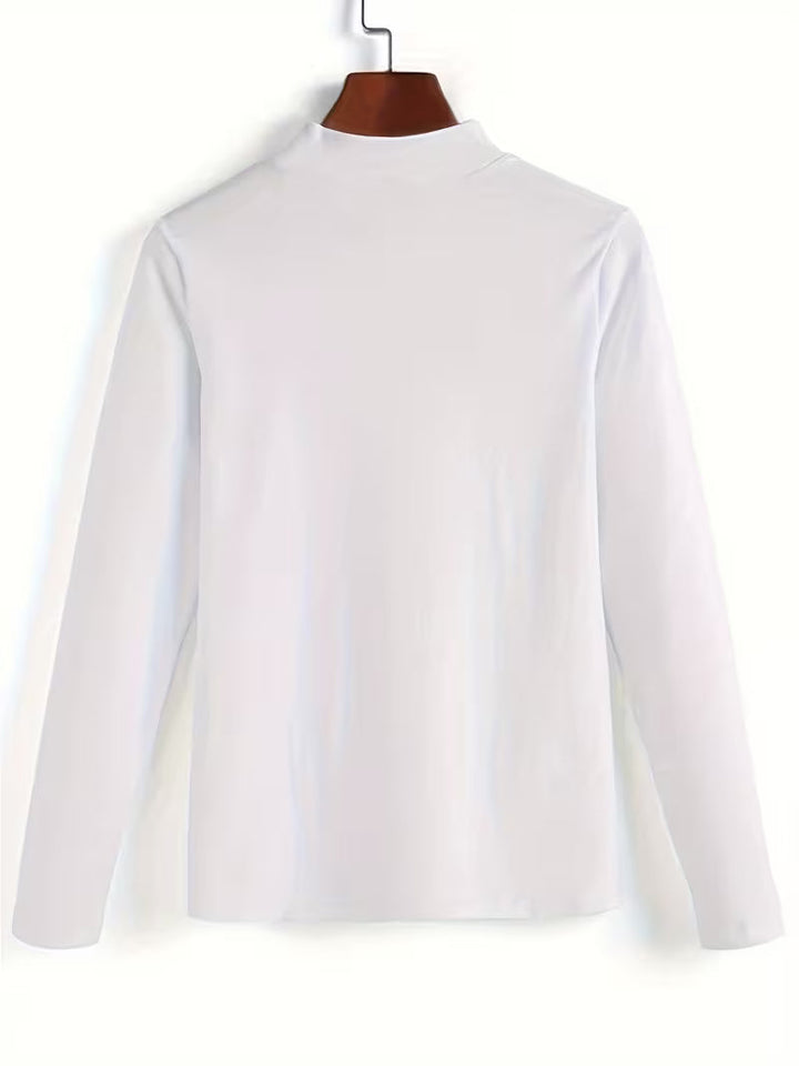 Serija - Camiseta De Manga Larga Con Escote De Encaje