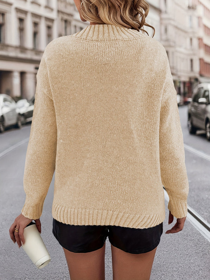 Chrystel - Jersey Con Motivo De Corazón y Cuello En V