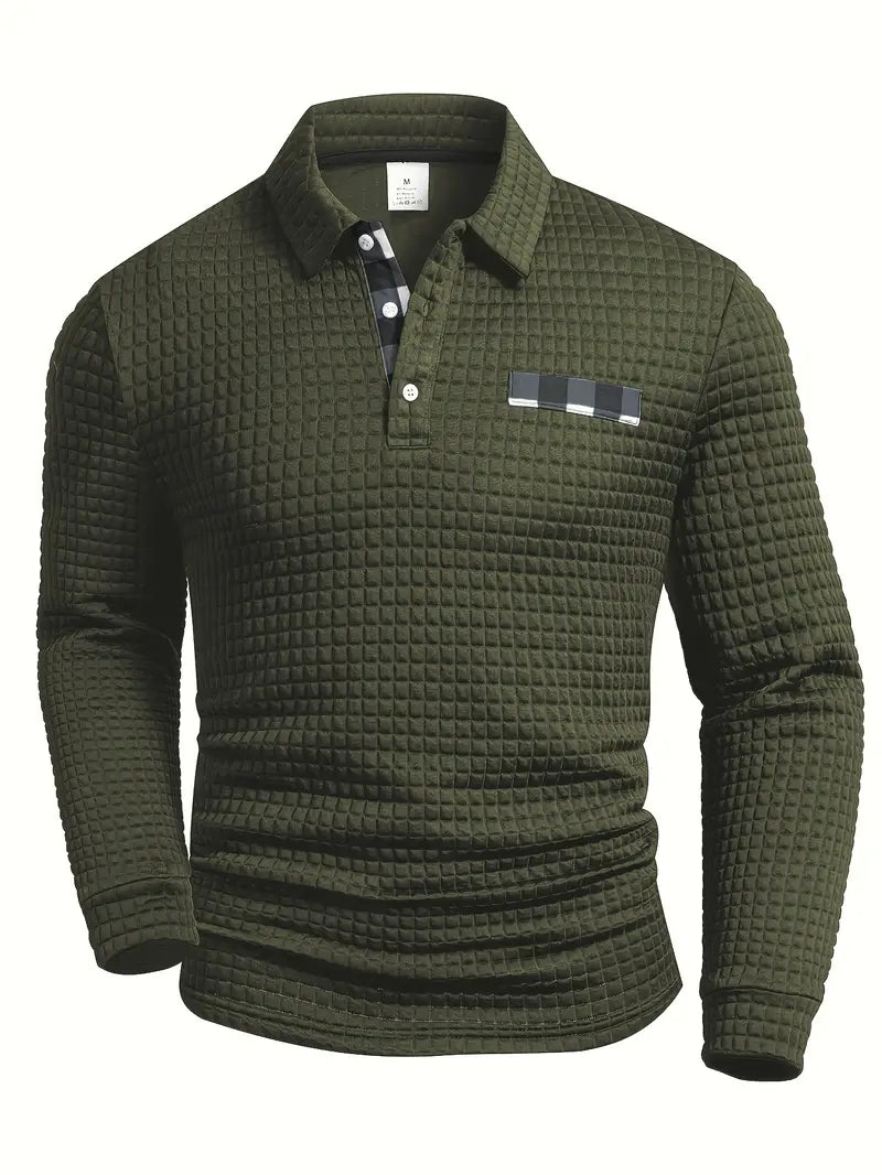 Hughes - Camisa Informal De Punto Grueso Con Botones