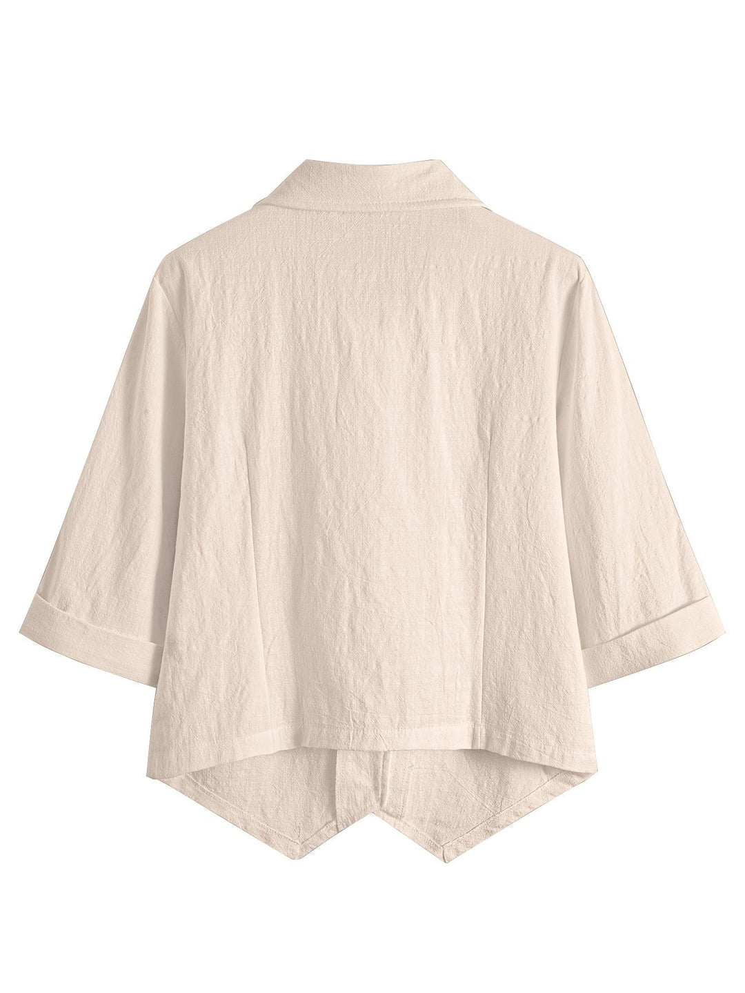 Maihuong - Camisa Holgada De Manga Corta Y Cuello Abierto