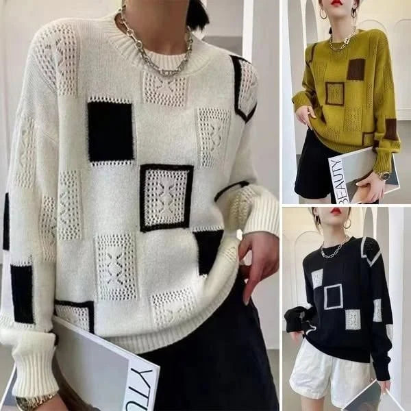 Aniska - Jersey De Punto Con Diseño De Bloques