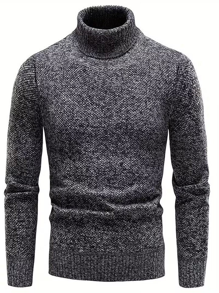 Wessam - Elegante Jersey De Punto Con Cuello Alto