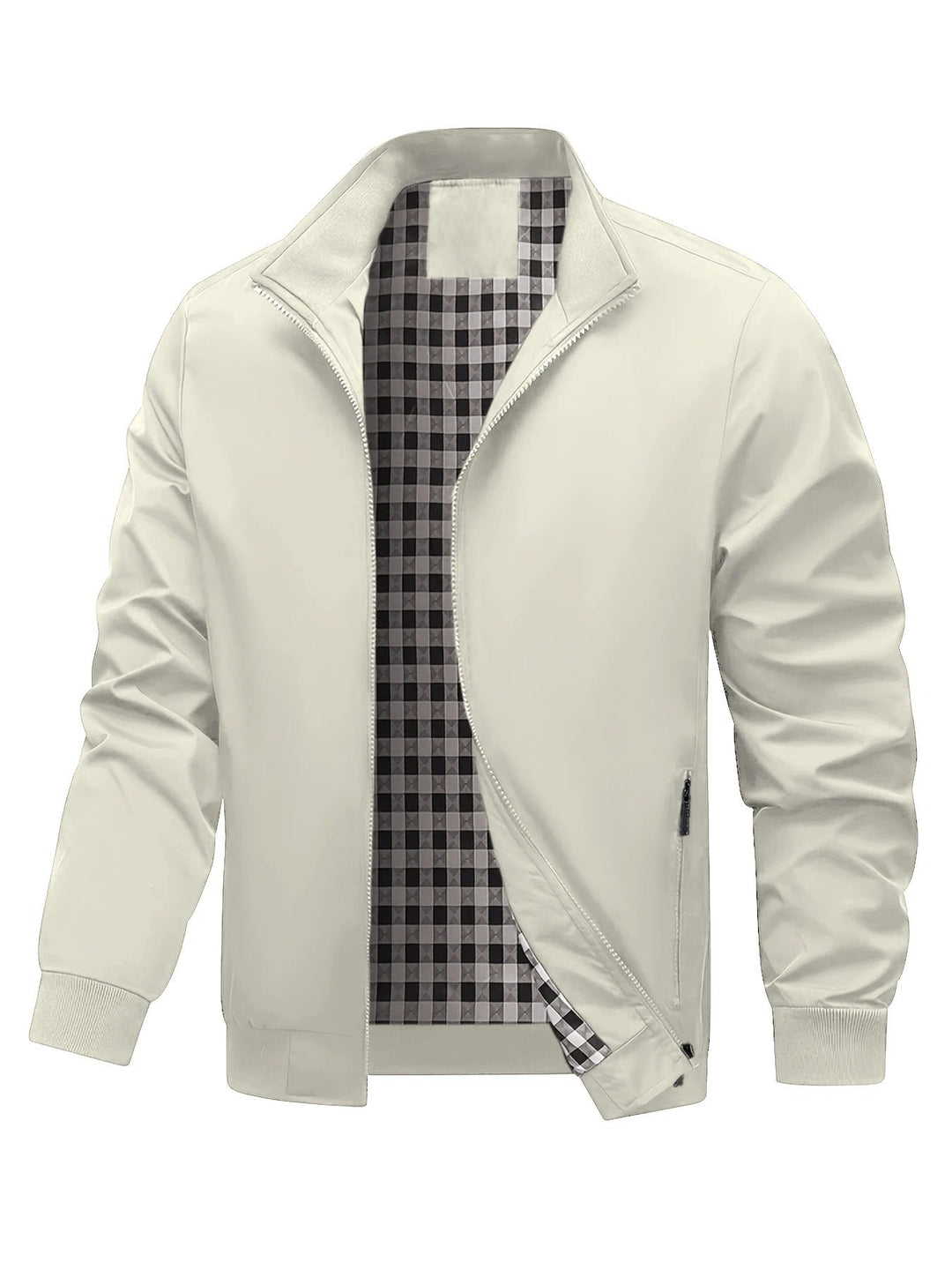 Charith - Chaqueta Informal de Manga larga Con Cremallera