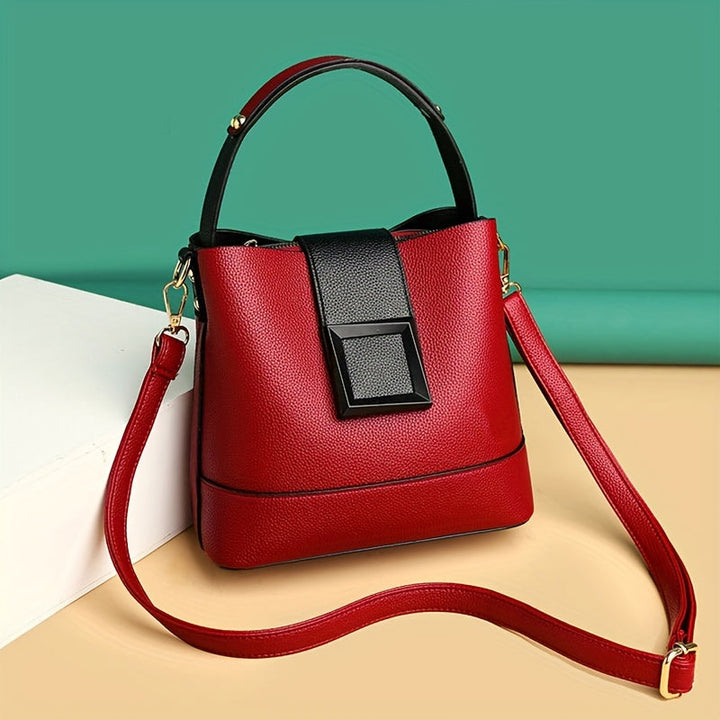 Maladho - Elegante Bolso Tipo Cubo Con Correa De Hombro Ajustable