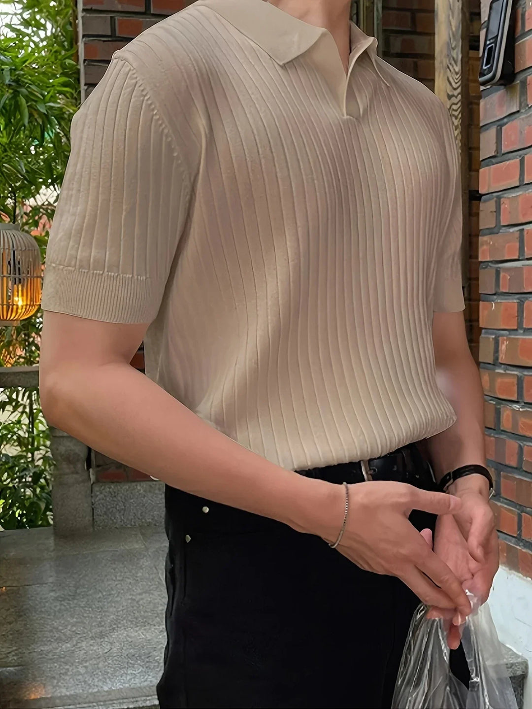 Avgustin - Polo Informal De Manga Corta