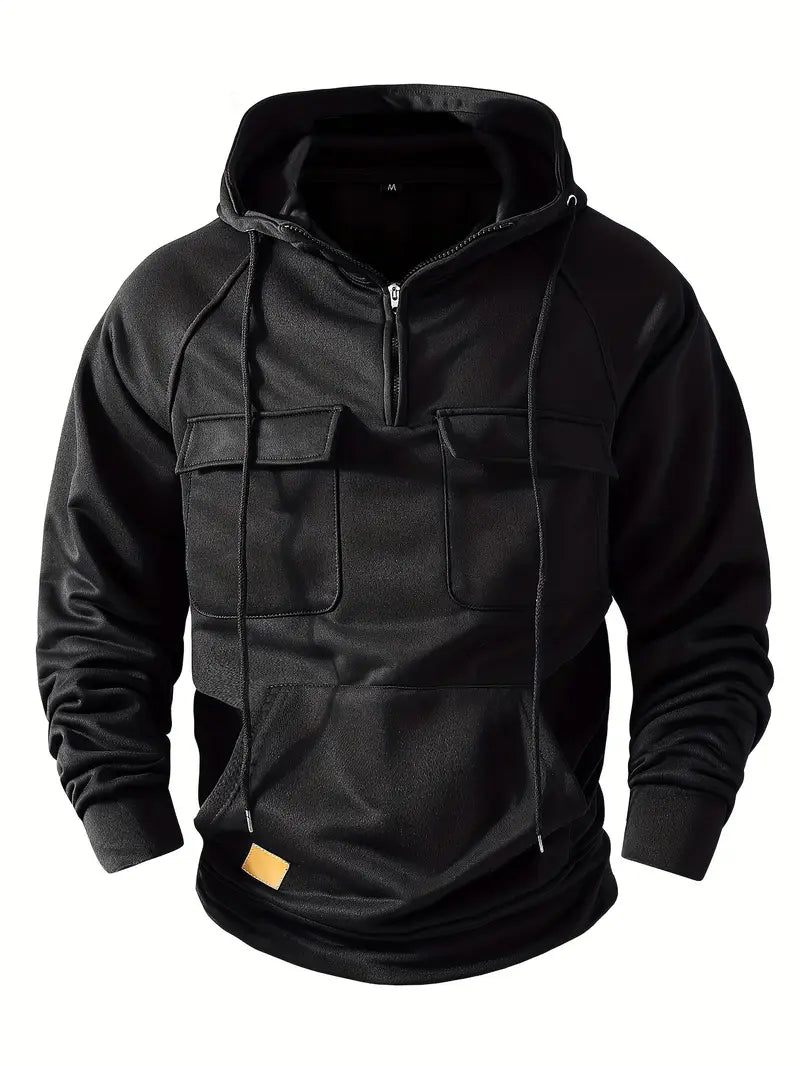 Bieber - Sudadera Cn Capucha y Múltiples Bolsillos