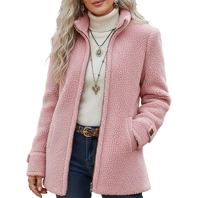 Elanne - Chaqueta Informal Con Cuello Alto