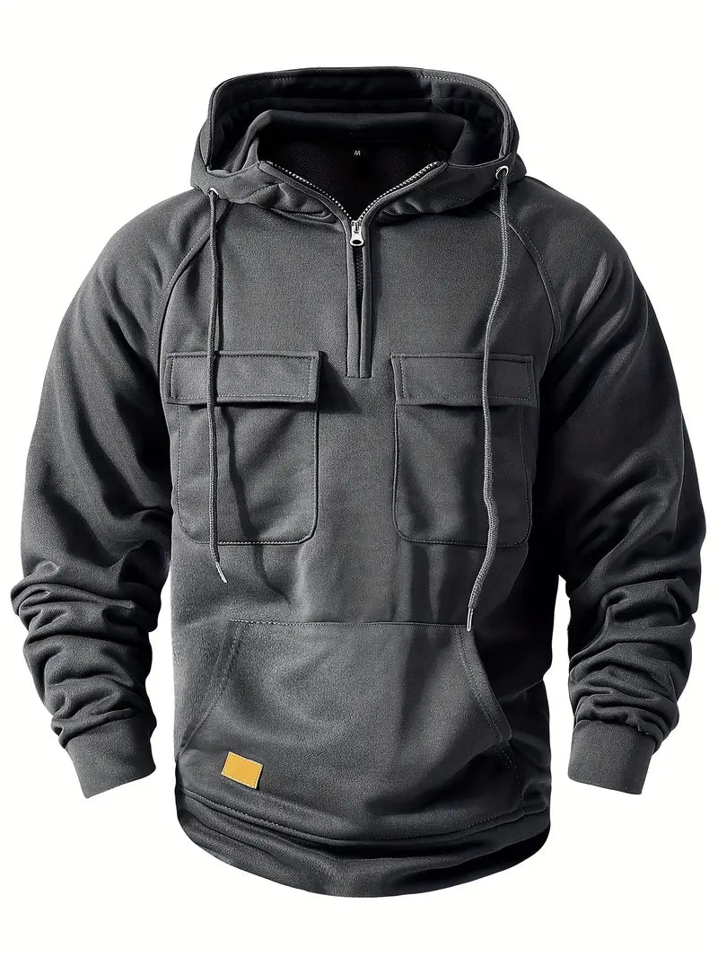 Bieber - Sudadera Cn Capucha y Múltiples Bolsillos