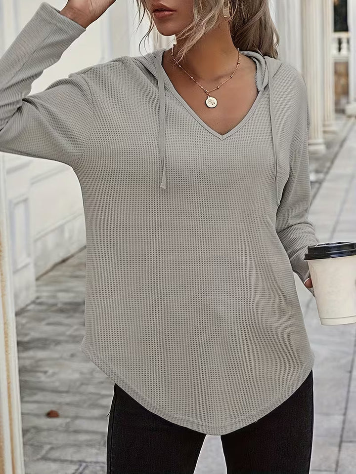 Heydi - Sudadera Con Capucha Manga Larga y Bajo Curvo