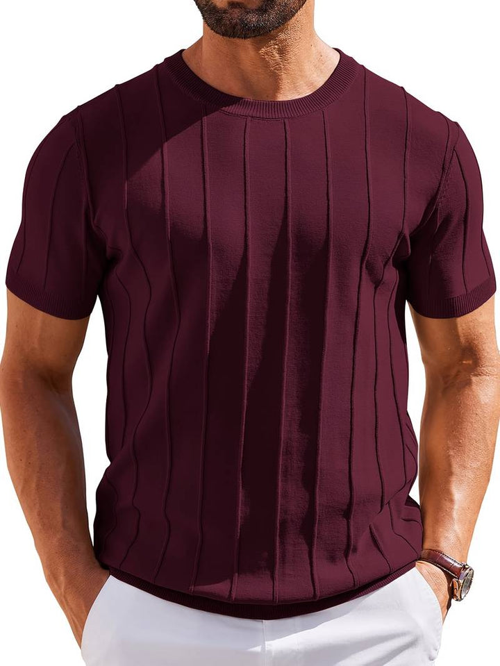 Sang - Camiseta De Punto De Verano Con Cuello Redondo