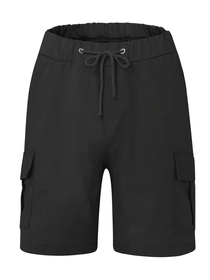 Jelte - Pantalones Cortos Cargo Informales Sin Elasticidad y Con Cordón