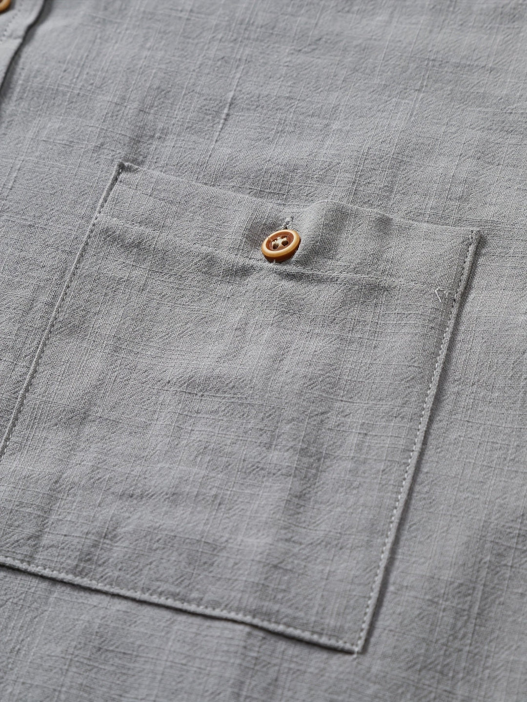 Tejada - Camisa Informal De Algodón Con Bolsillo