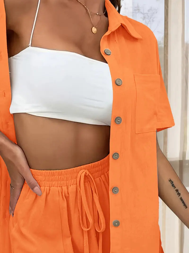Fani - Elegante Conjunto De Verano De Dos Piezas