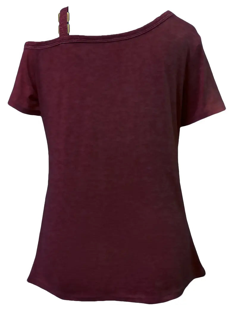 Ianthe - Camiseta Elegante De Manga Corta
