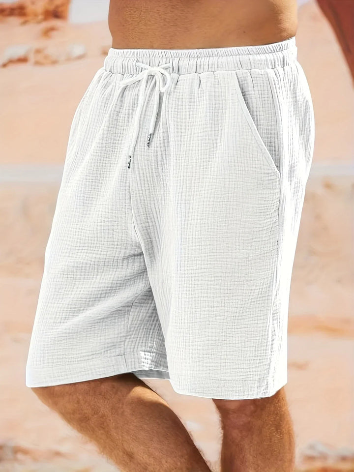 Bancroft - Elegantes Pantalones Cortos Holgados Con Bolsillos