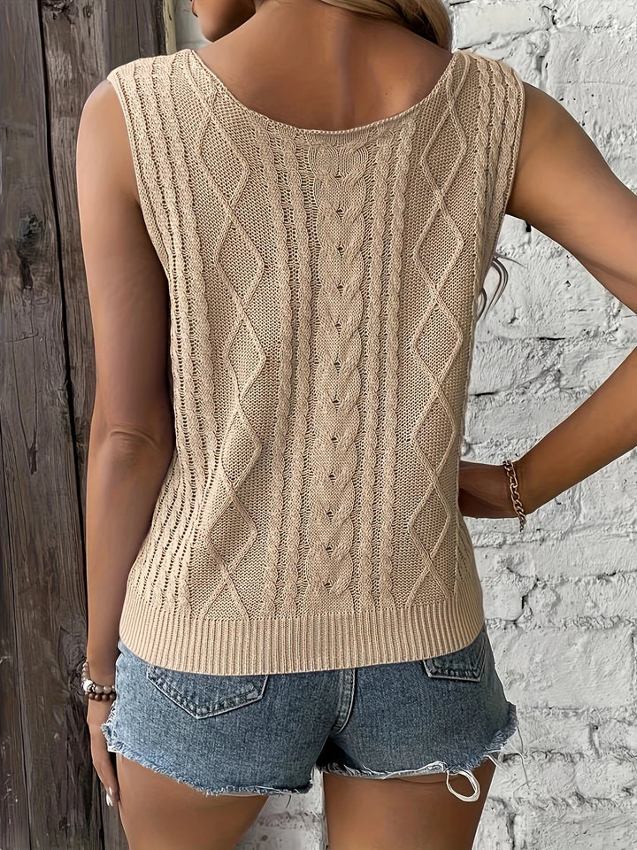 Juno - Top Informal Sin Mangas Con Cuello En V