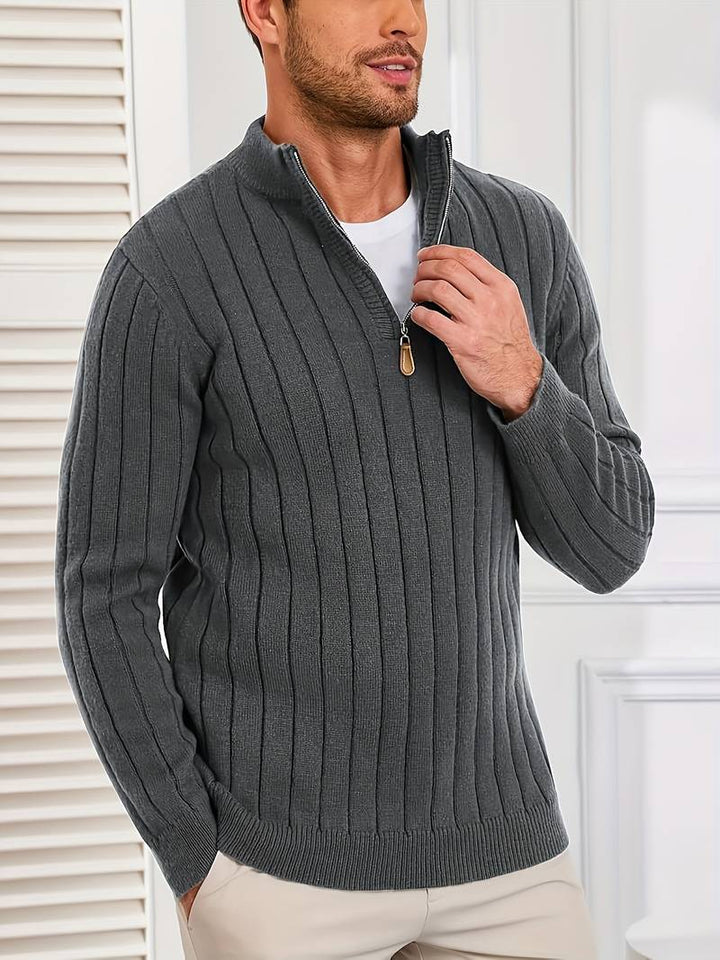 Yedidya - Jersey de Manga Larga Informal de Punto