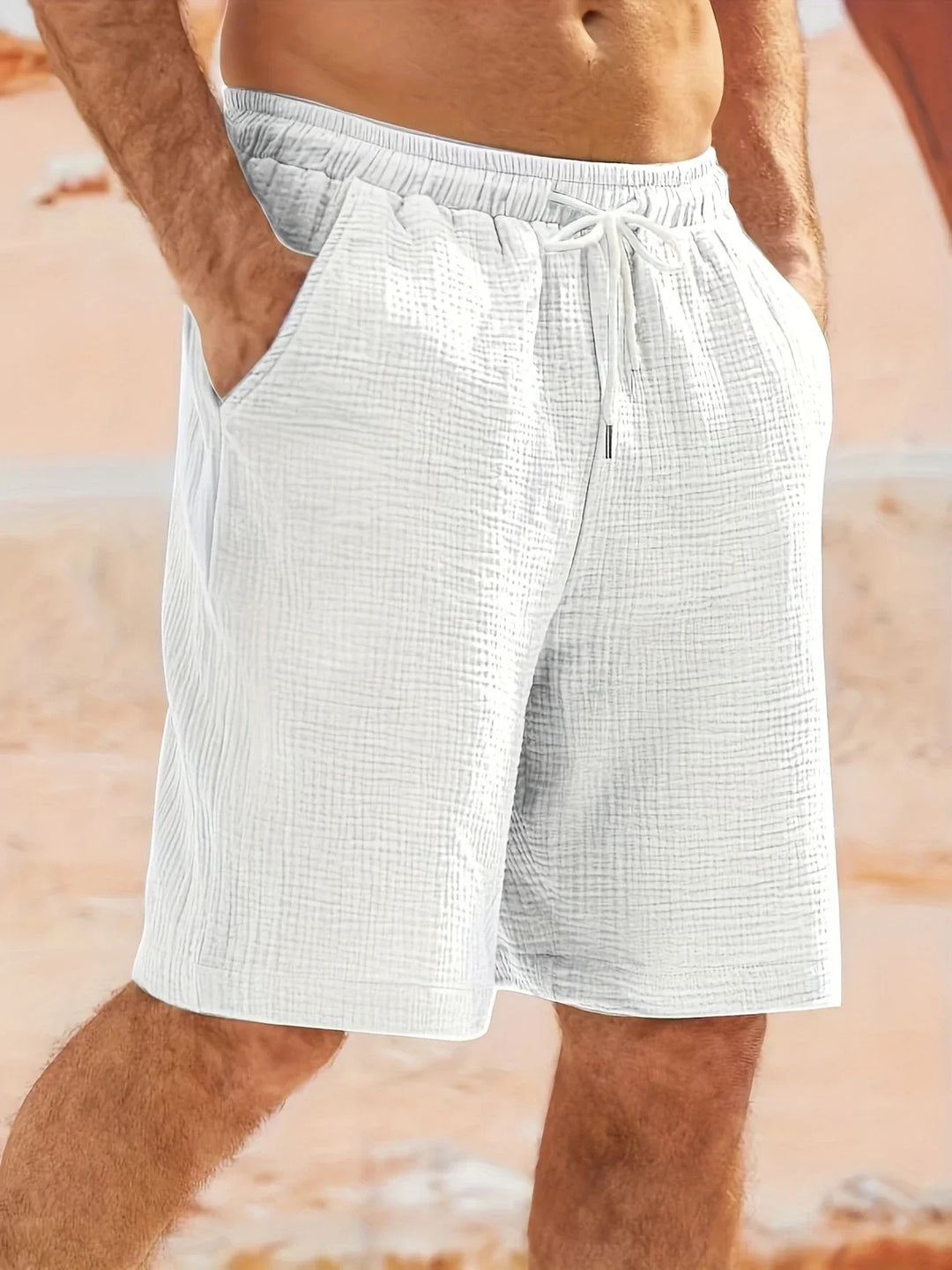 Bancroft - Elegantes Pantalones Cortos Holgados Con Bolsillos