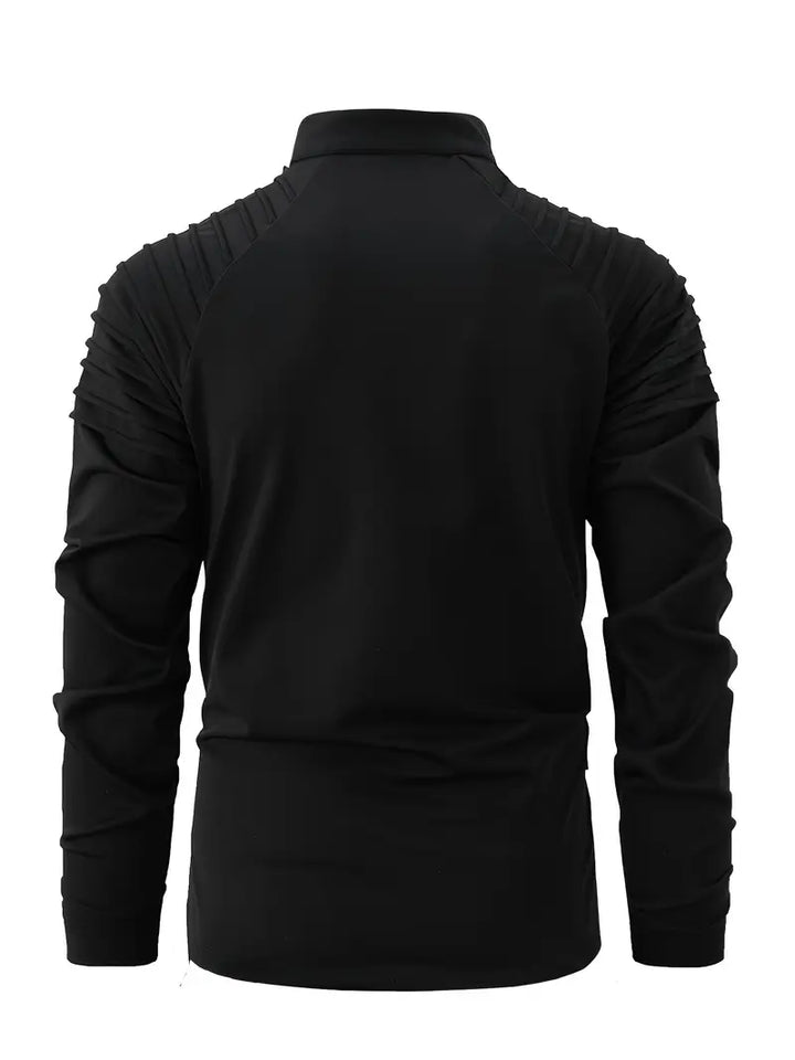 Linwood  - Manga Larga Polo Camisa Con Cremallera