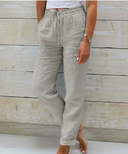 Roberta - Pantalones Casuales Con Cordón