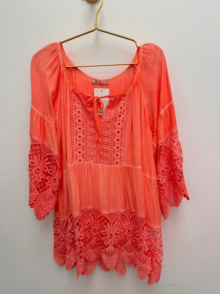 Lurdes - Camisa Elegante Con Cuello Redondo