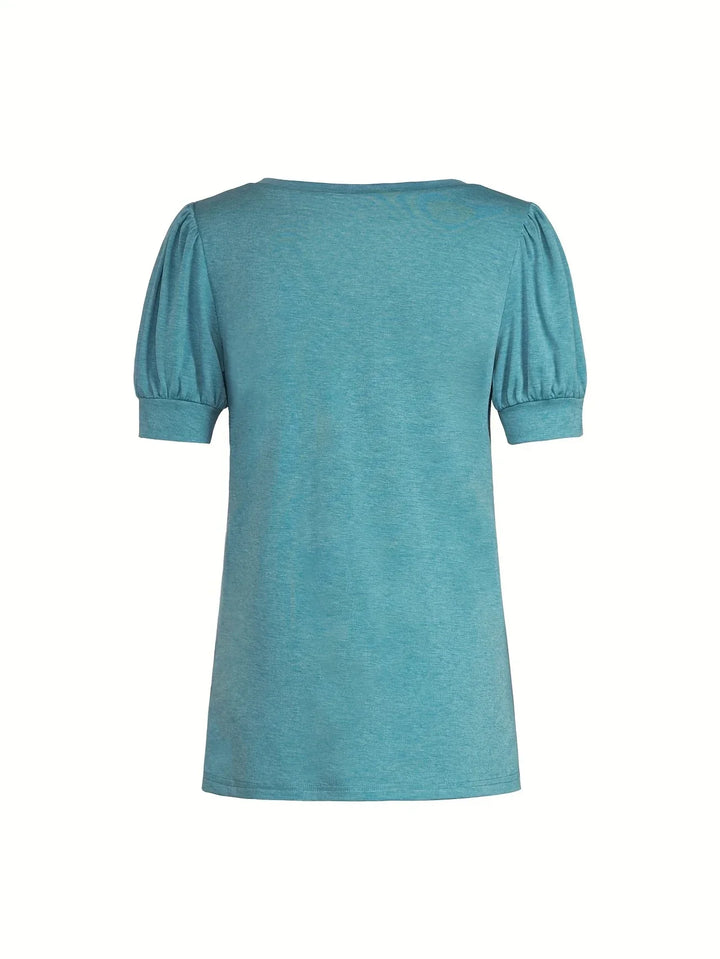 Kizzy - Camiseta Transpirable Con Mangas Tipo Pétalo