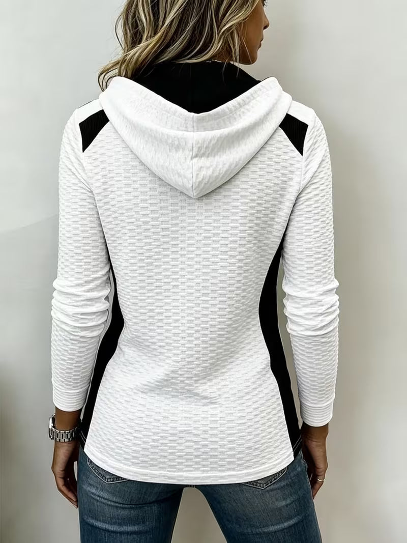 Leinea - Sudadera Con Capucha De Bloques De Color Y Textura