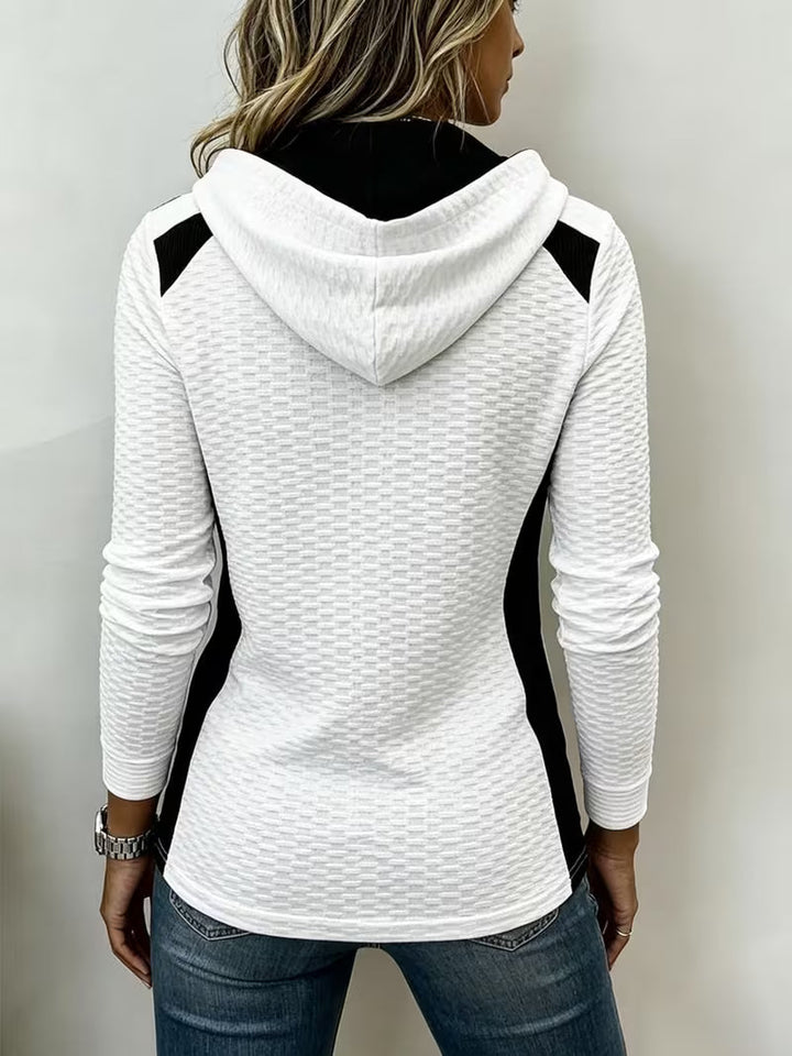 Leinea - Sudadera Con Capucha De Bloques De Color Y Textura
