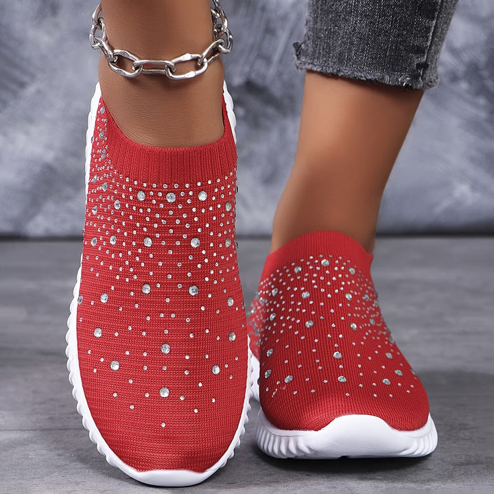 Elizaa - Zapatillas Cómodas Con Pedrería