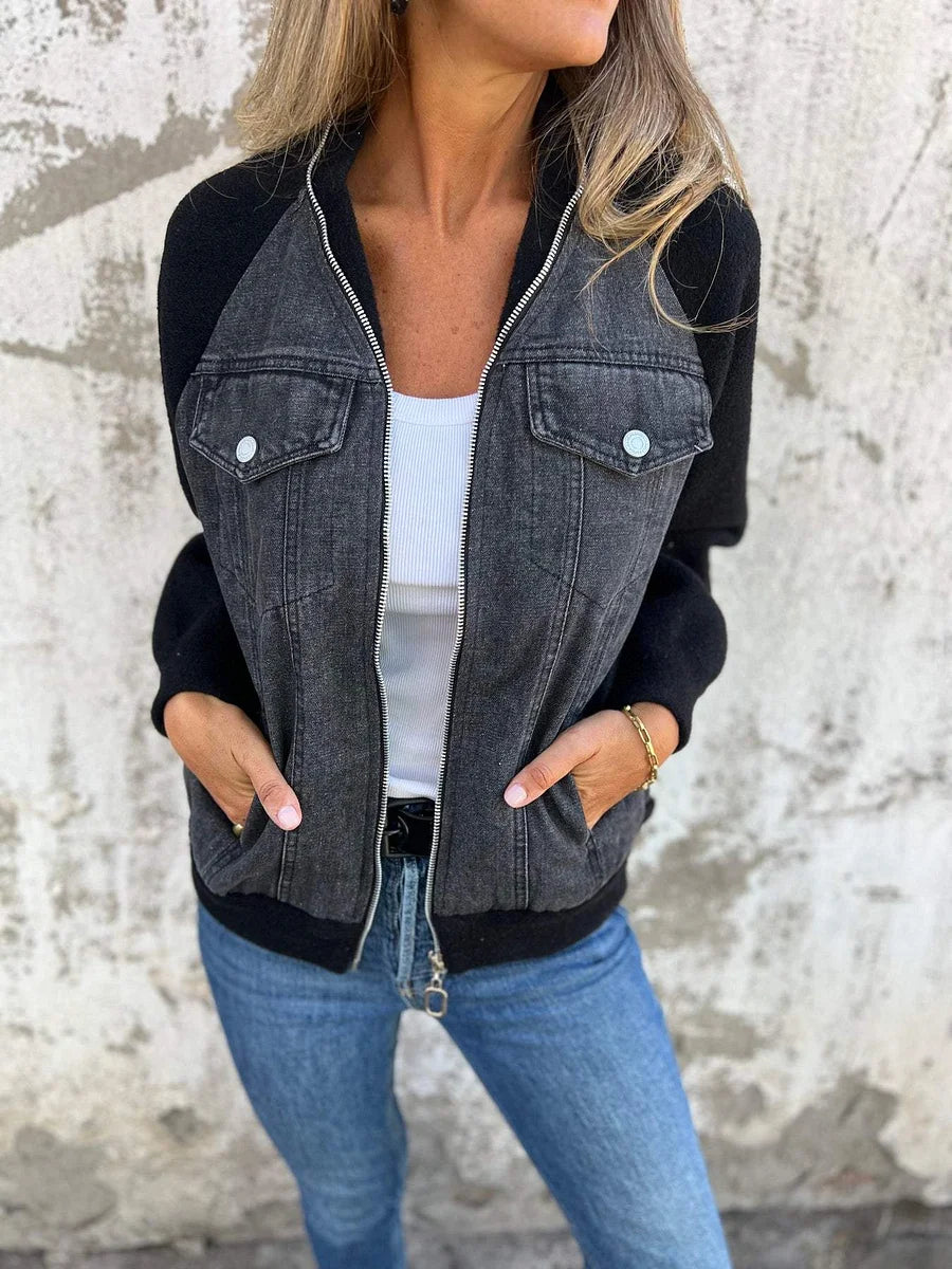 Hantika - Chaqueta Con Cremallera y Cuello En V