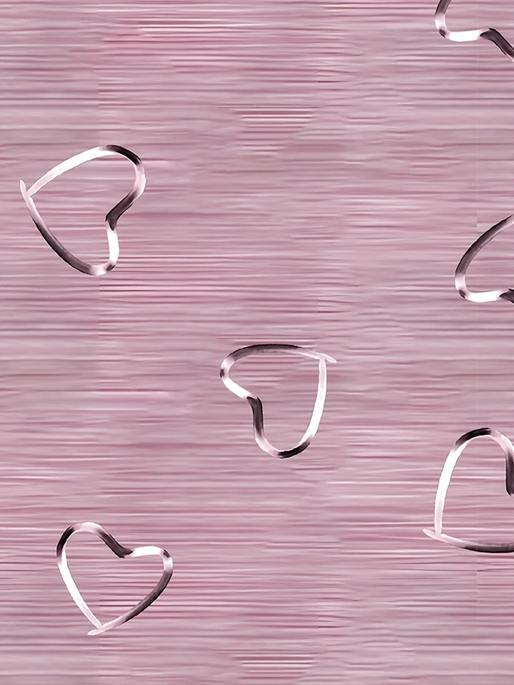 Emlyn - Top Moderno Con Cuello En V y Estampado De Corazones