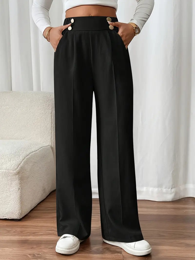 Orvella - Cómodos Pantalones Anchos Con Bolsillos