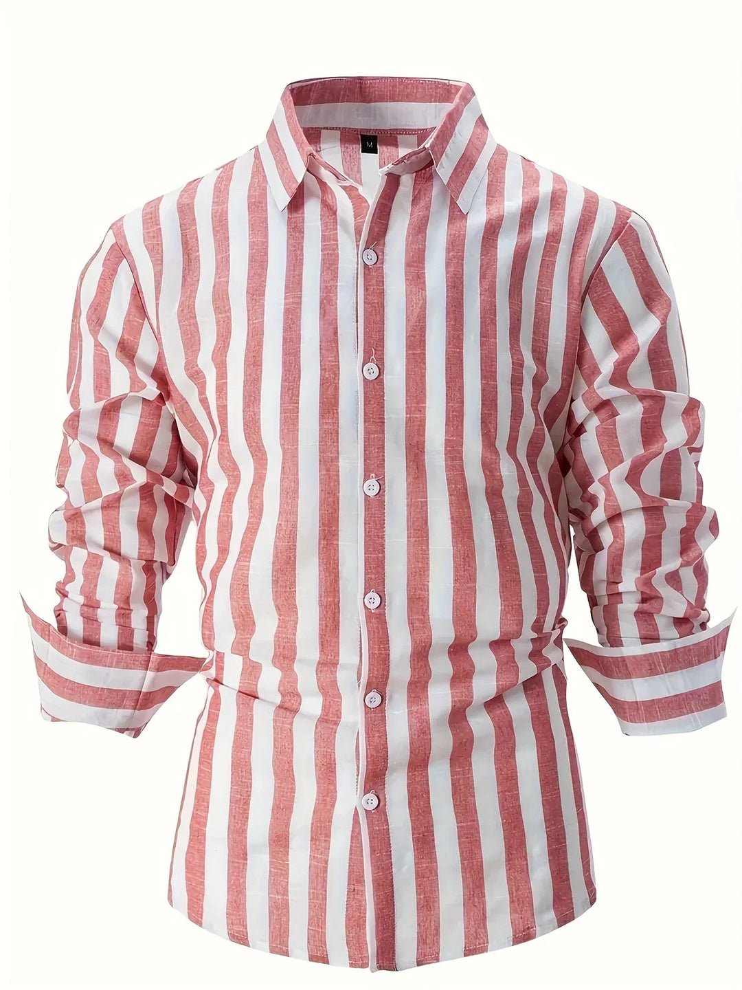 George - Camisa Elegante De Manga Larga a Rayas