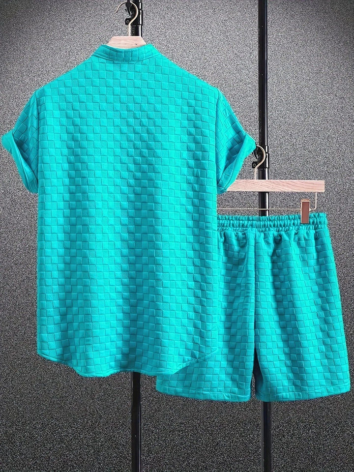 Zane - Conjunto Informal De Camiseta De Manga Corta y Pantalón Corto Para Verano