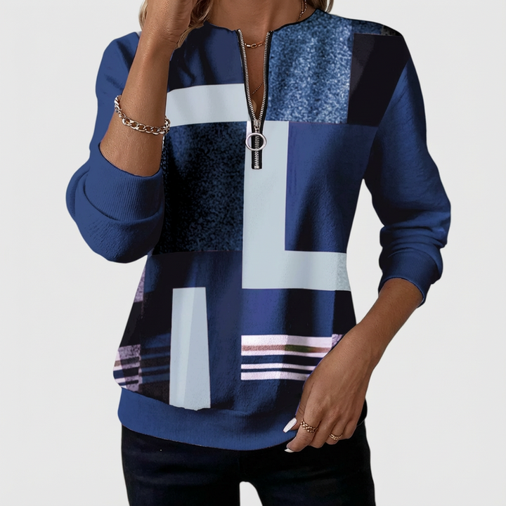 Nivah - Elegante Sudadera Con Media Cremallera