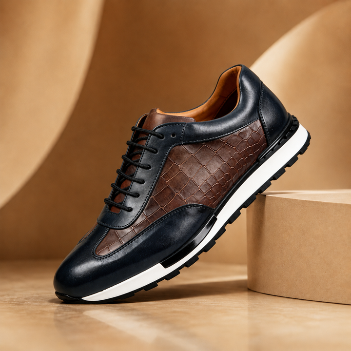 Hubert - Zapatillas Deportivas de Piel Con Cordones