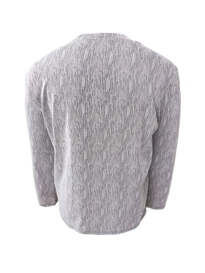 Usher - Camiseta Ajustada De Manga Larga Y Cuello En V