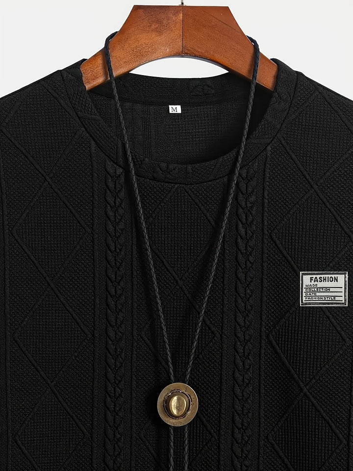 Lyman - Sudadera Con Capucha y Manga Larga Con Estampado Geométrico