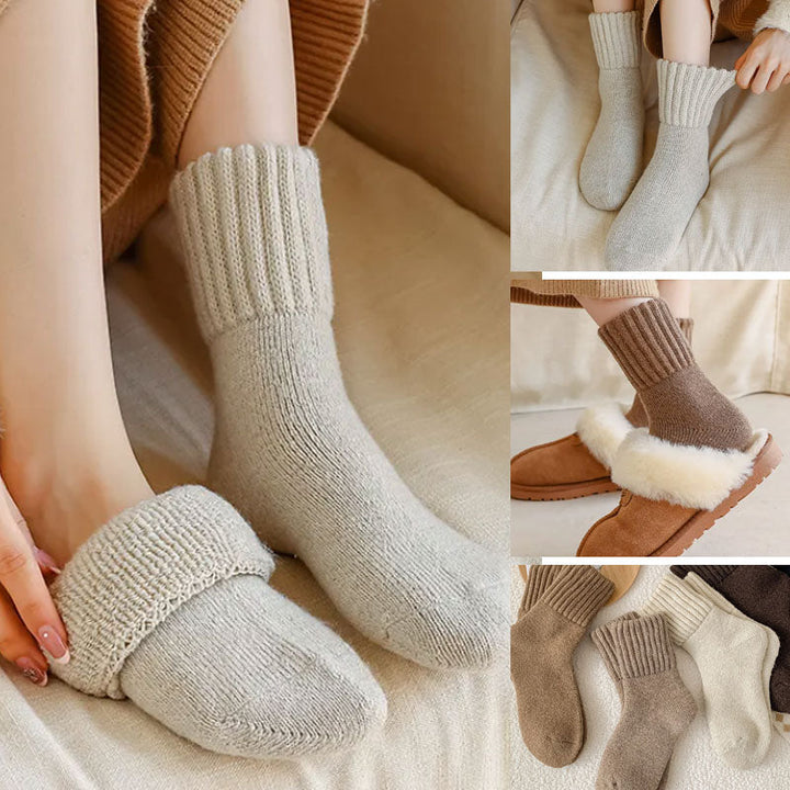 Woolora - Lujo Lana Cálida Calcetines