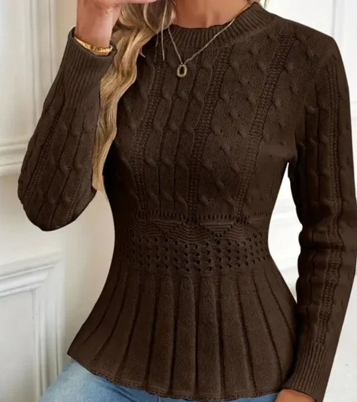 Olena - Jersey De Punto Con Bajo Peplum
