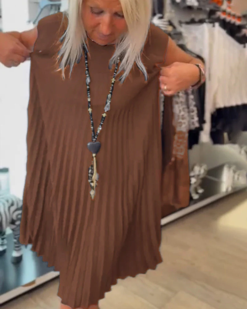 Shihua - Vestido Plisado De Moda