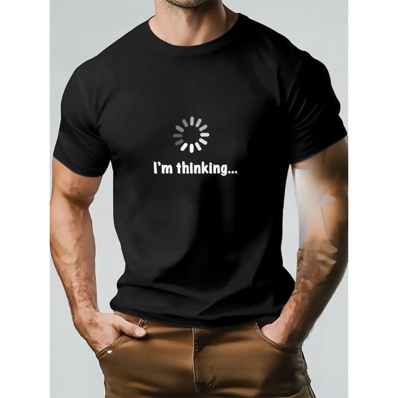 Think – Camiseta De Algodón y Estampada