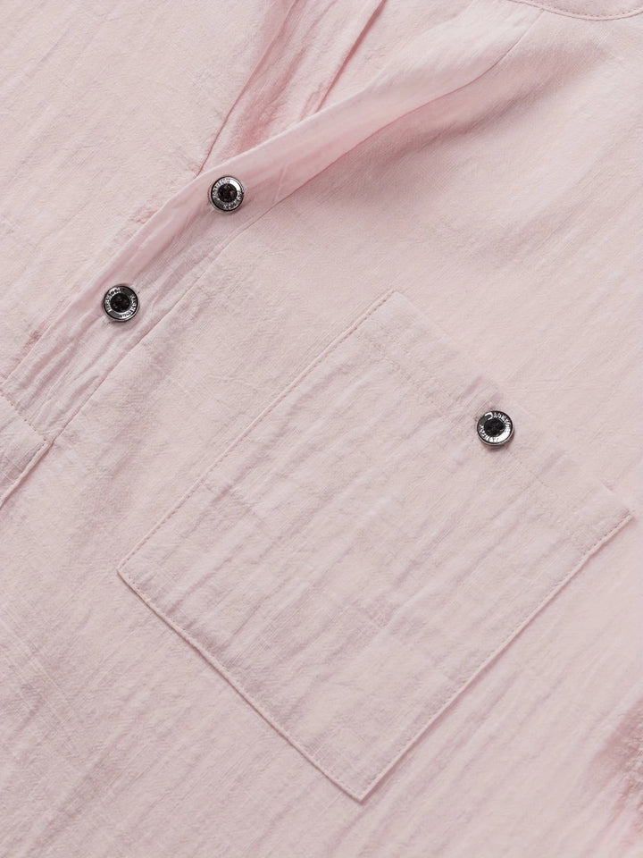 Markos - Camisa Informal De Manga Corta Con Botones