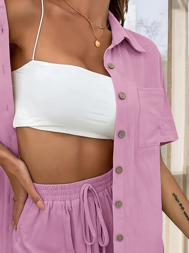 Fani - Elegante Conjunto De Verano De Dos Piezas