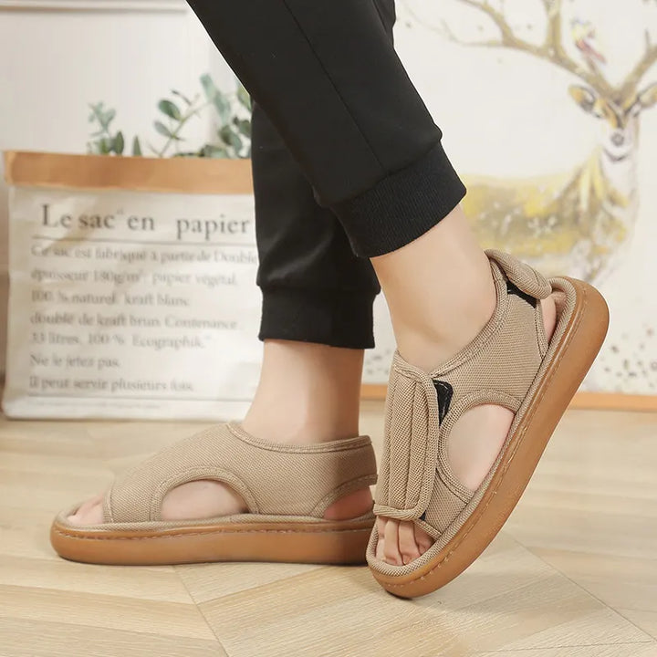 Karena - Sandalias Ajustables Con Velcro Antideslizantes
