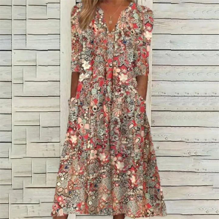 Jannama - Elegante Vestido De Verano Que Cubre El Vientre