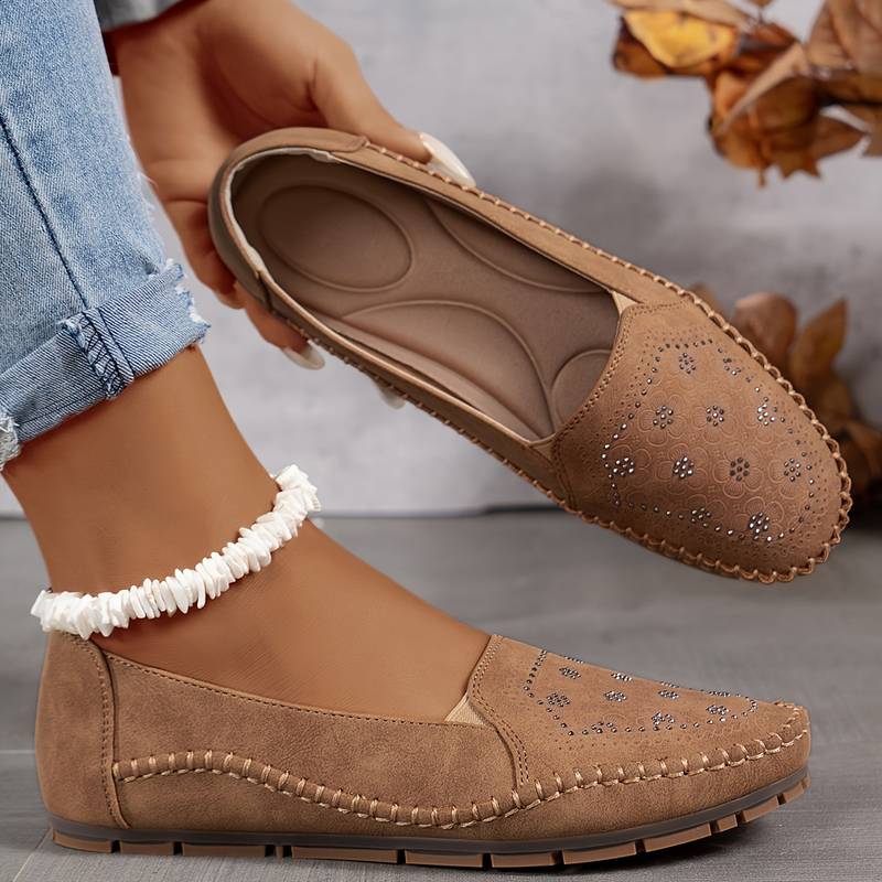 Orital - Mocasines Suaves Cosidos Vintage