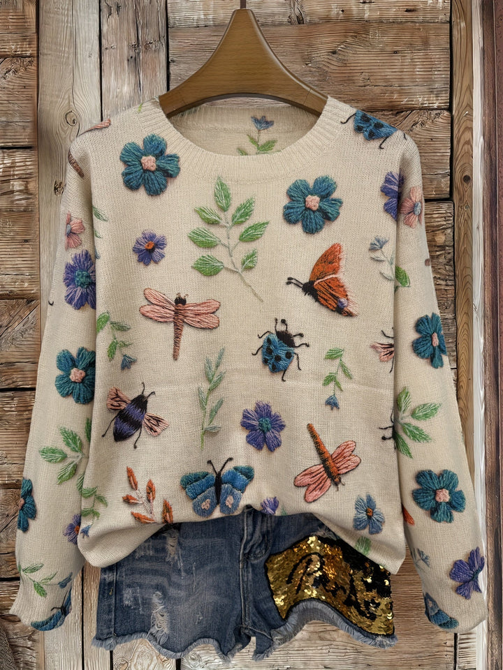 Dorenda - Jersey De Punto Informal De Manga Larga