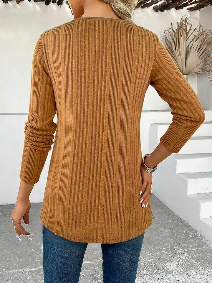 Lizeth - Camiseta De Manga Larga Y Cuello Redondo